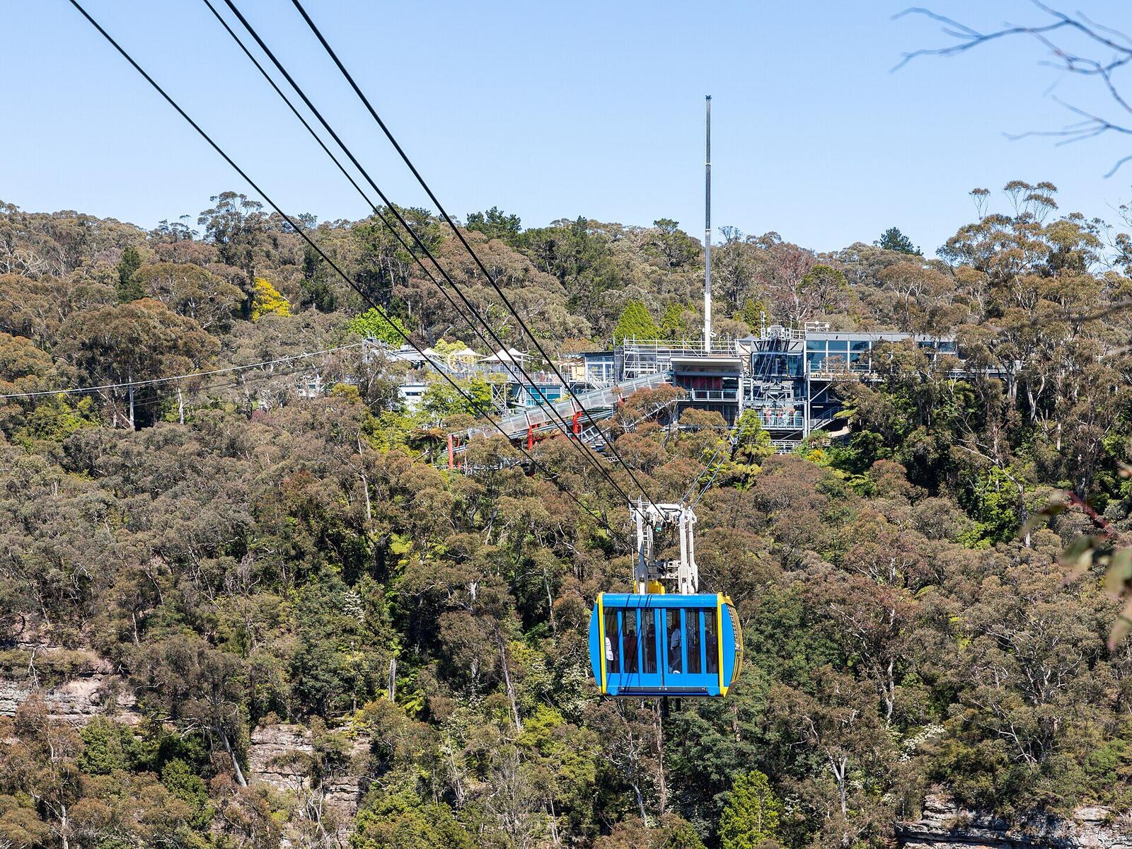 Scenic World cableway above the Jamison Valley in the Blue Mountains